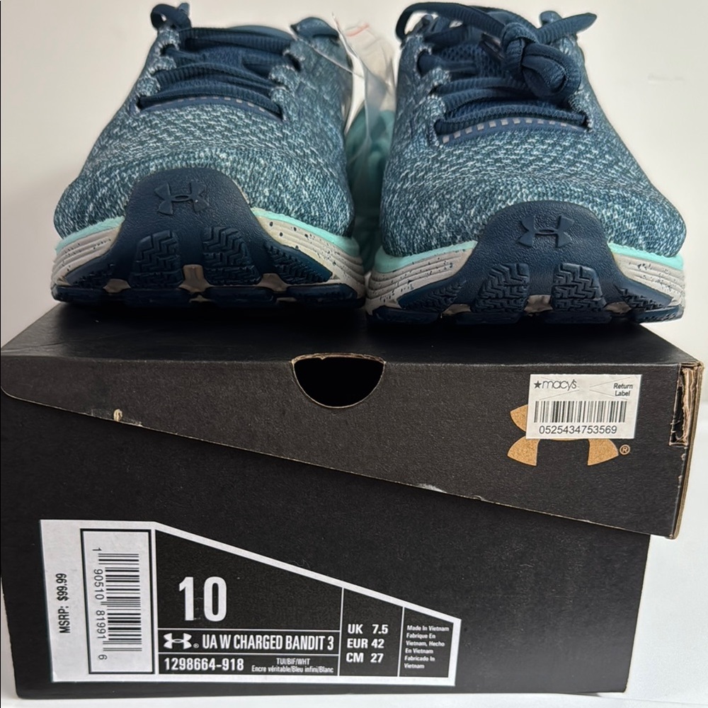 Under Armour Teal and Navy Sneakers